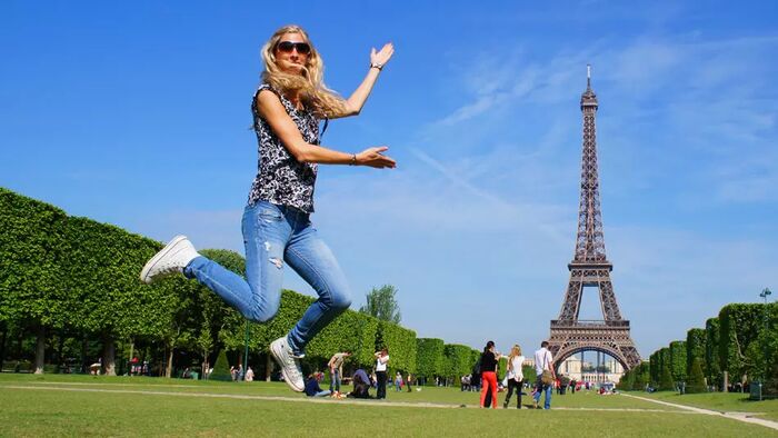 Så her glad blir man av å komme til Paris!