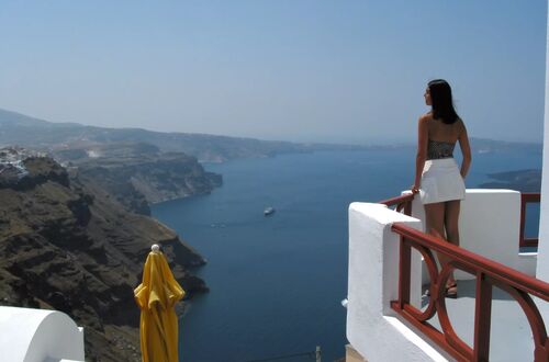 Santorini från ovan