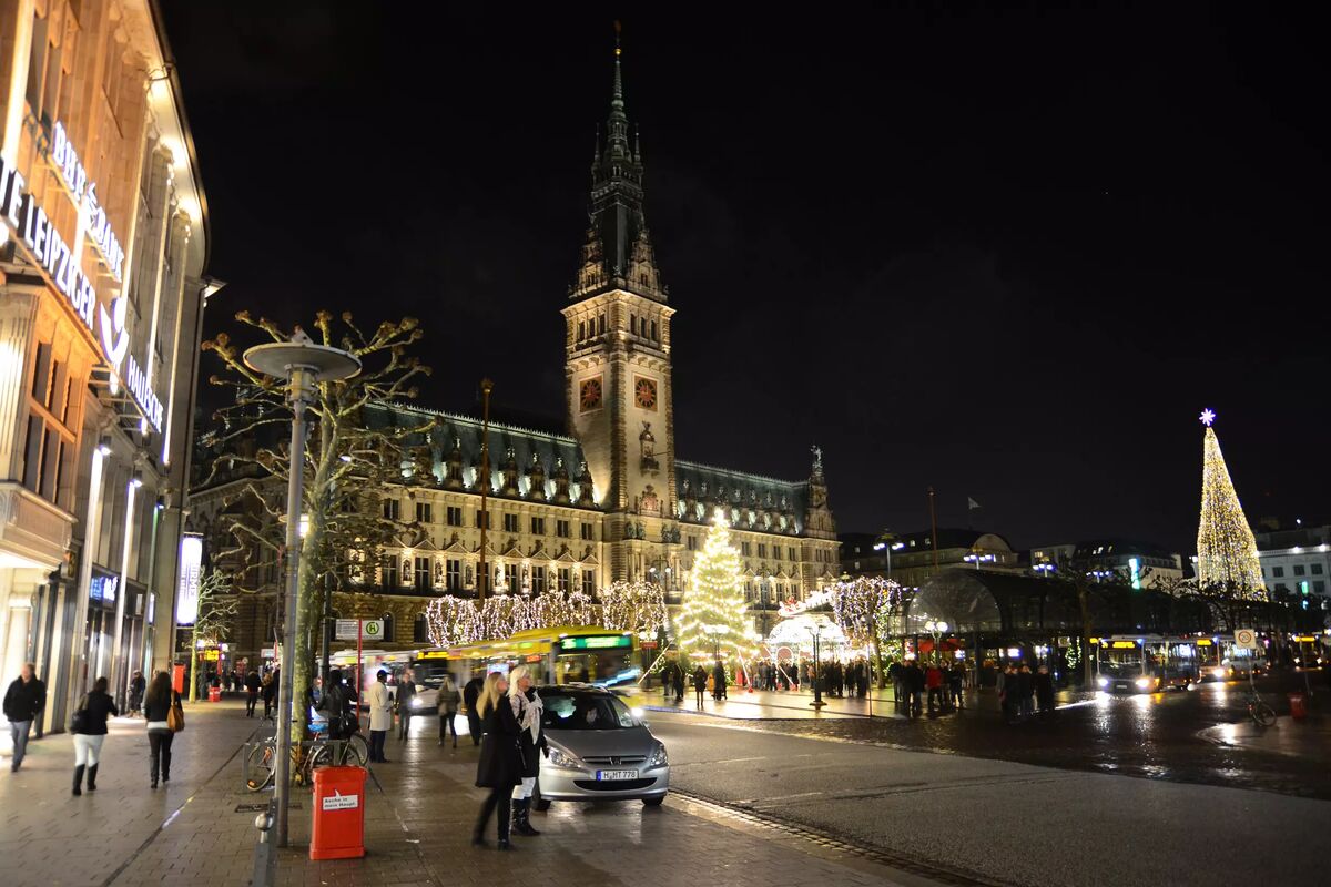 Rådhusplatsen i juletid