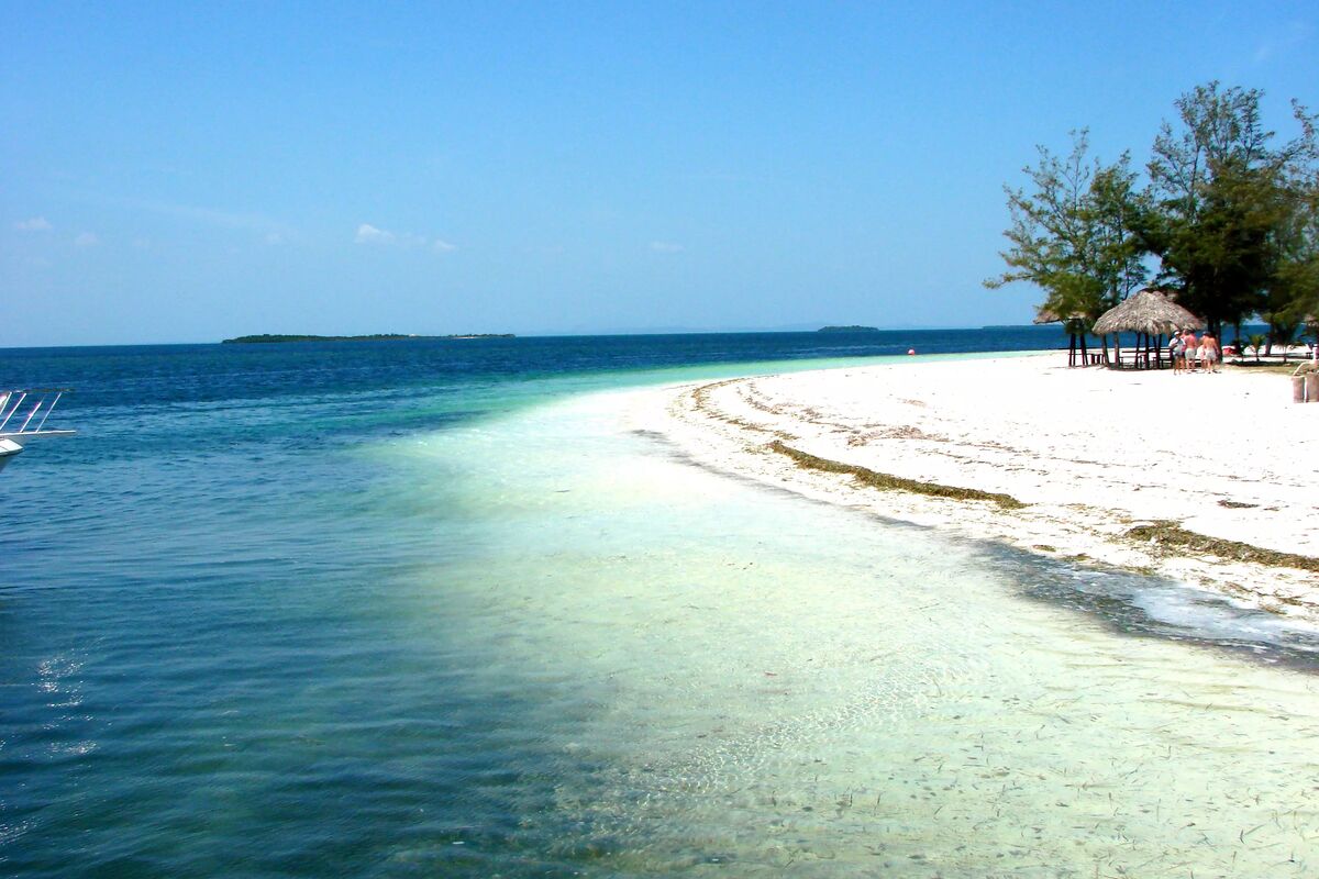 Cayo Blanco, den vita ön.