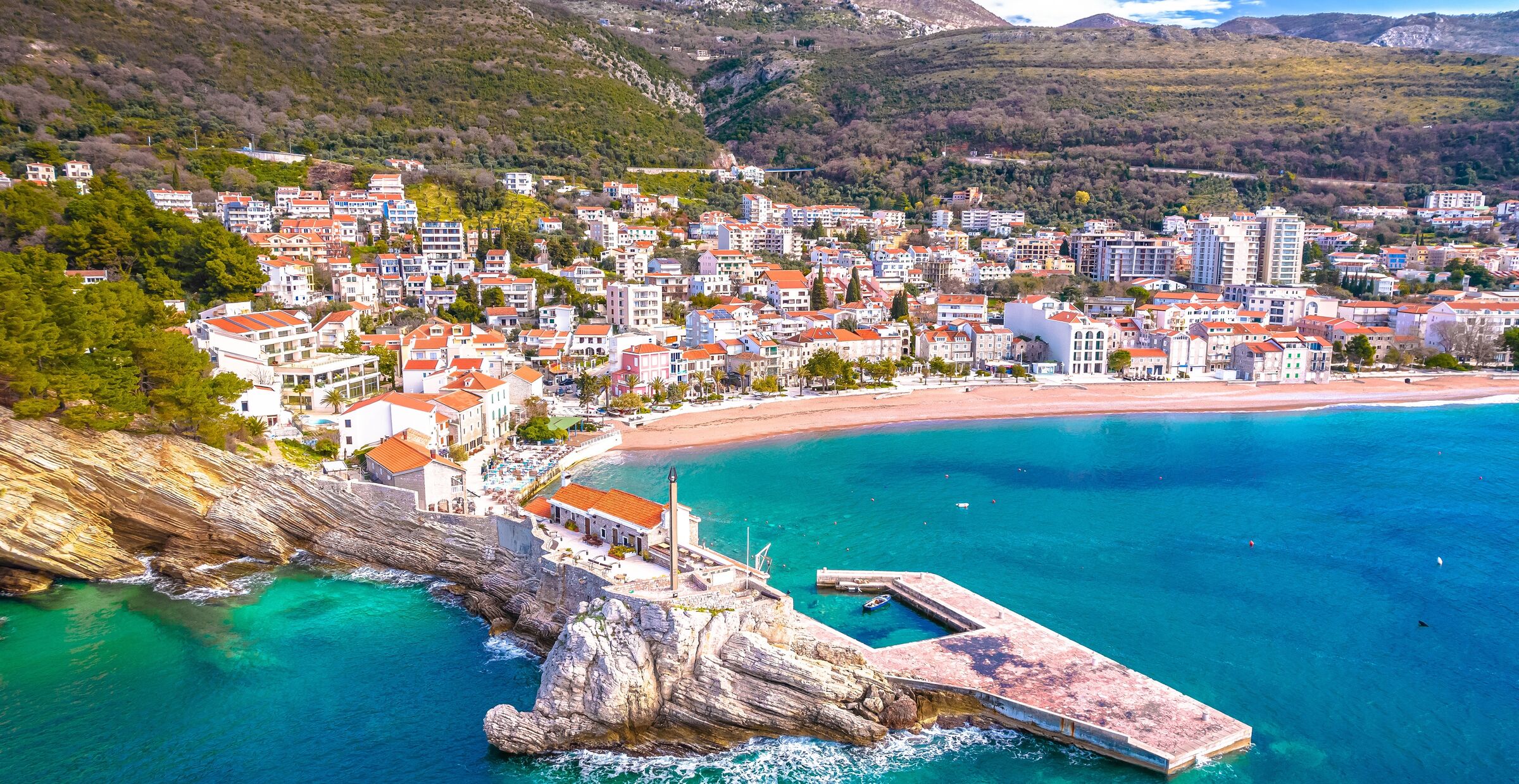 Restplasser til Petrovac, Montenegro