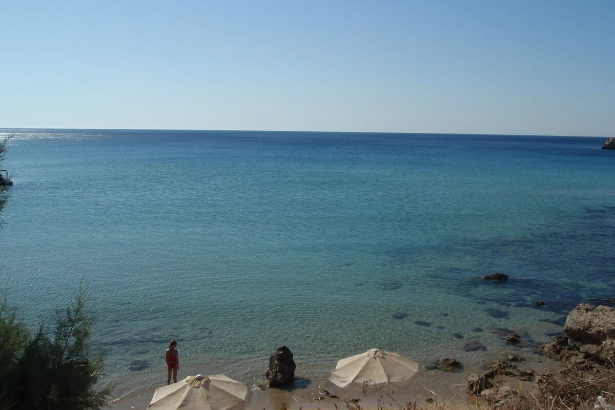 Lilla stranden i Amopi.