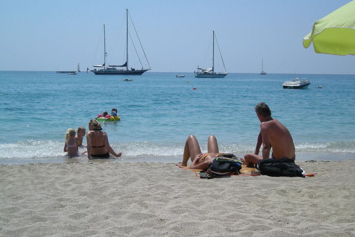 Valtos stranden i Parga