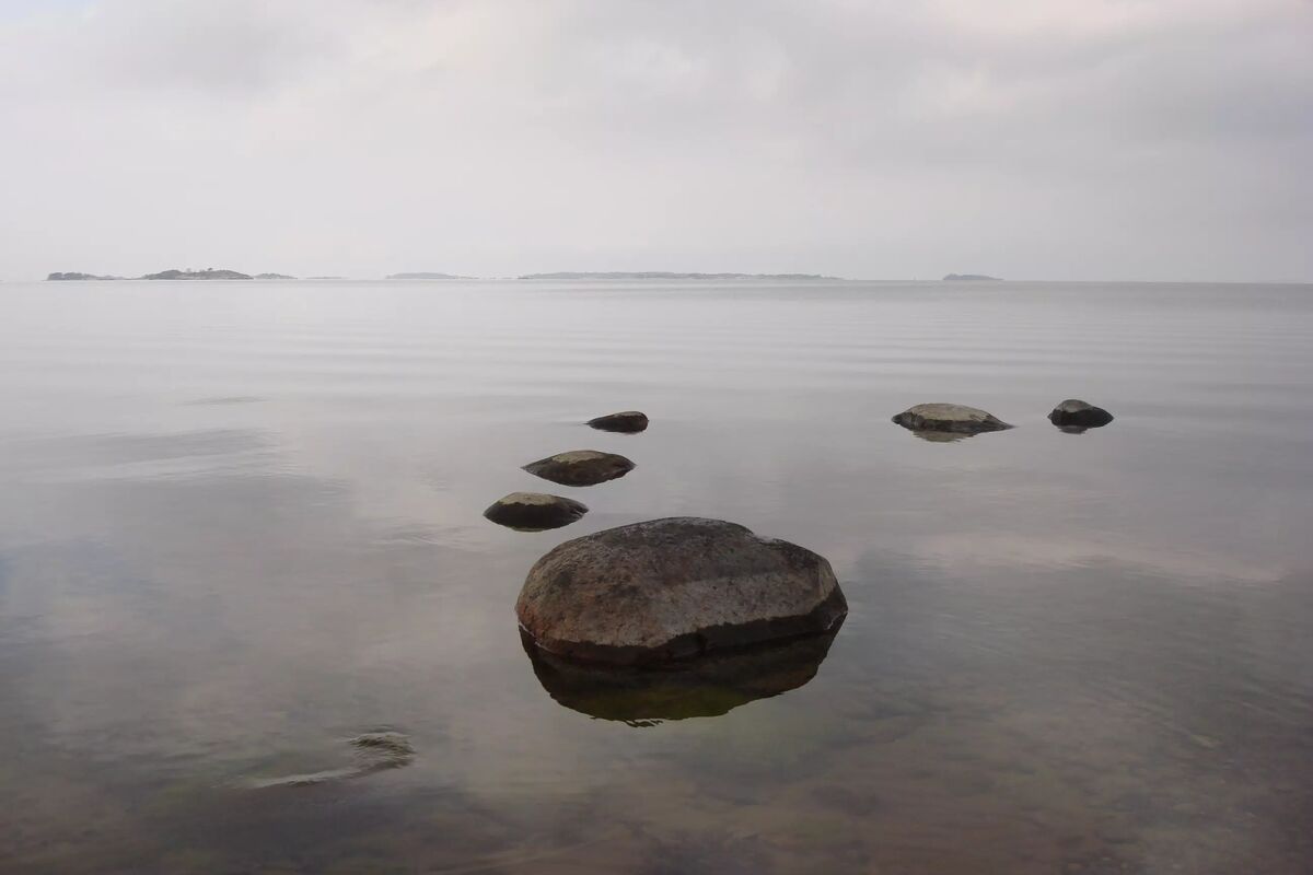 Höstens dämpade färger över havet