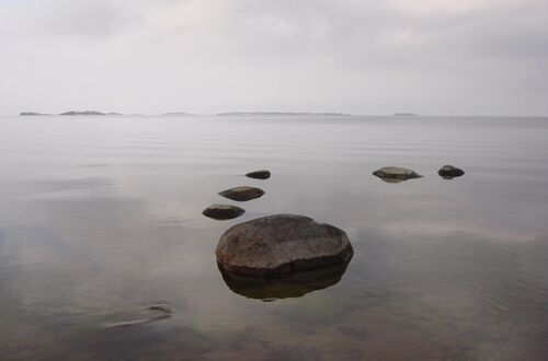 Höstens dämpade färger över havet